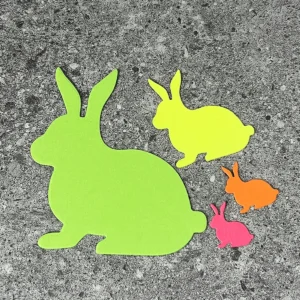 Classic Bunny Metal Cutting Dies Multiple Sizes - metal cutting die detail view 3