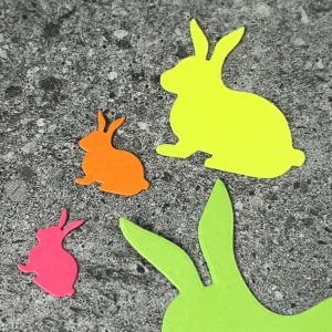 Classic Bunny Metal Cutting Dies Multiple Sizes - metal cutting die detail view 4