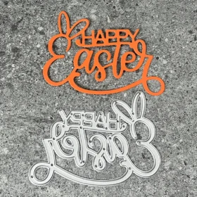 Sumflying Craft Cursive Happy Easter Metal Cutting Dies