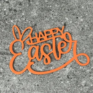 Cursive Happy Easter Metal Cutting Dies - metal cutting die detail view 3