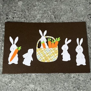 Easter Bunny Carrot Basket Metal Cutting Dies - metal cutting die detail view 4