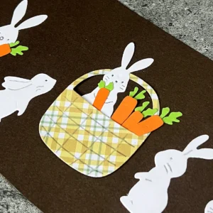 Easter Bunny Carrot Basket Metal Cutting Dies - metal cutting die detail view 5