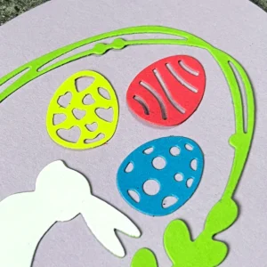Easter Egg-shaped Bunny Frame Metal Cutting Dies - metal cutting die detail view 4