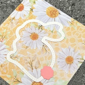 Easter Nesting Bunny Border Metal Cutting Dies - metal cutting die detail view 4