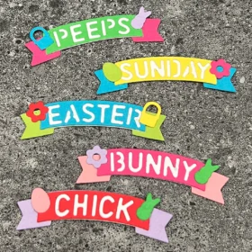 Sumflying Craft Easter Themed Banner Metal Cutting Dies