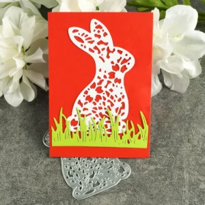 Flower Hollow Bunny Metal Cutting Dies - metal cutting die detail view 3