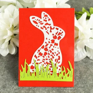 Flower Hollow Bunny Metal Cutting Dies - metal cutting die detail view 4
