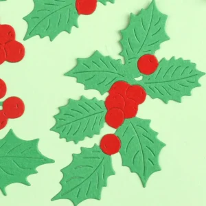 Sumflying Sumflying Craft Holly Berry Christmas Foliage metal cutting die - packaging