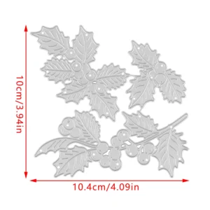 Sumflying Sumflying Craft Holly Berry Christmas Foliage metal cutting die - photo 6