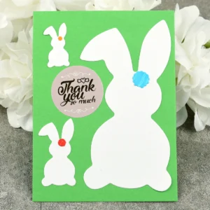 Layered Bunny Metal Cutting Dies - metal cutting die detail view 4