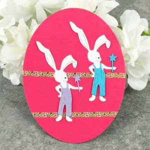 Magic Wand Bunny Metal Cutting Dies - metal cutting die detail view 3