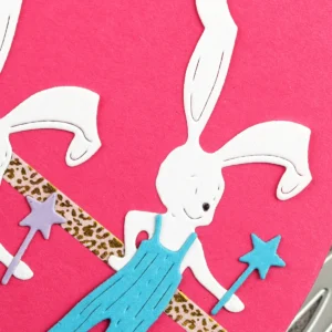 Magic Wand Bunny Metal Cutting Dies - metal cutting die detail view 4