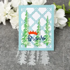 Sumflying Sumflying Craft Pine Tree Evergreen Forest Metal Cutting Dies - product photo 2 of 5