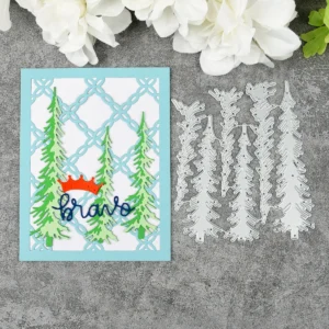 Sumflying Sumflying Craft Pine Tree Evergreen Forest Metal Cutting Dies - product photo 3 of 5