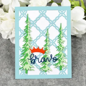 Sumflying Sumflying Craft Pine Tree Evergreen Forest Metal Cutting Dies - product photo 4 of 5