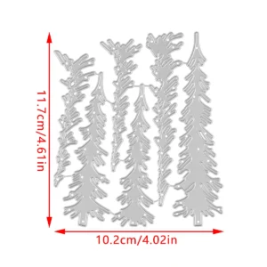 Sumflying Sumflying Craft Pine Tree Evergreen Forest Metal Cutting Dies - product photo 5 of 5