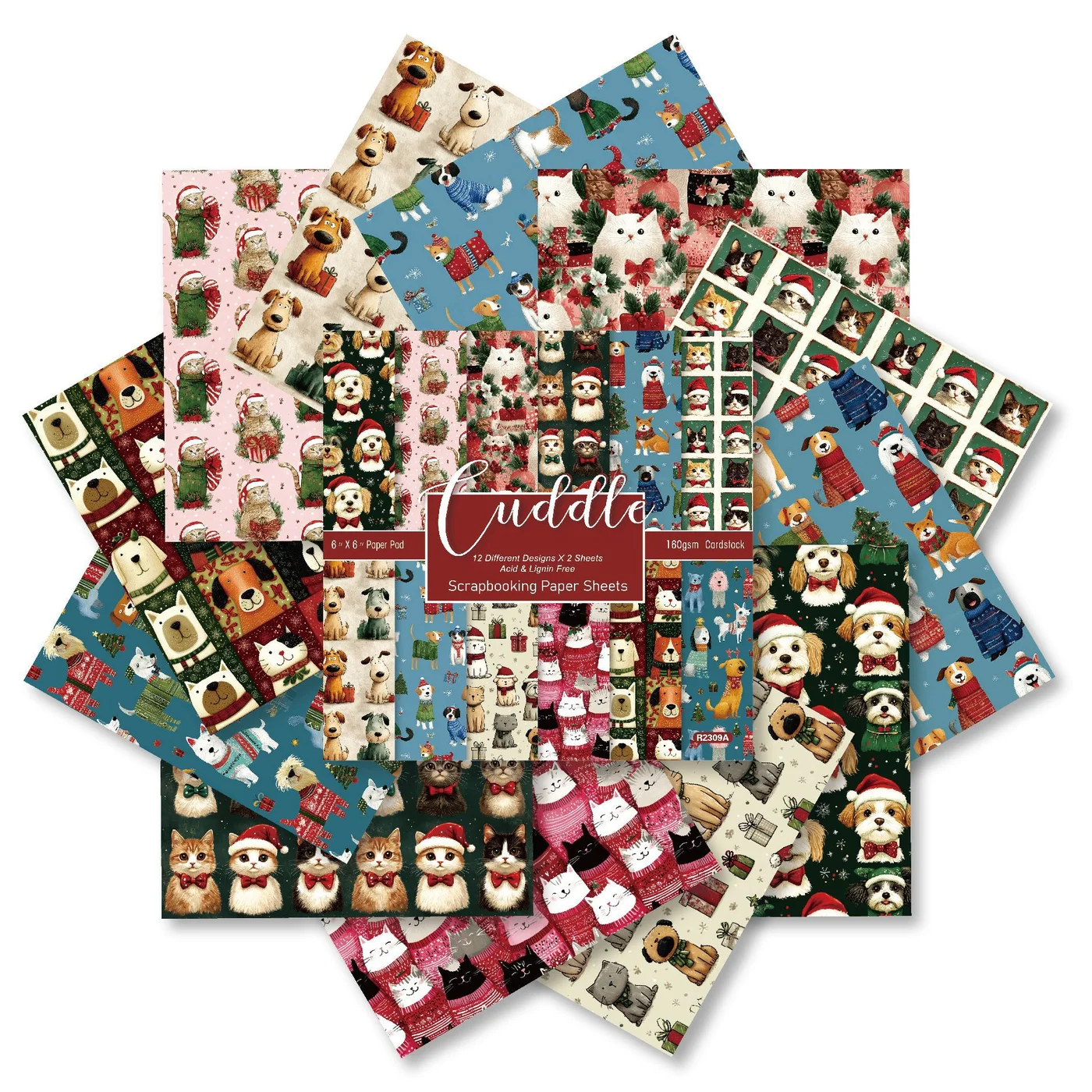 Sumflying Cuddly 24PCS Scrapbook Paper & Cardstock Sumflying Cuddly 24PCS Scrapbook Paper & Cardstock