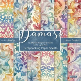 Sumflying Damask Ornamental 24PCS Scrapbook Paper & Cardstock