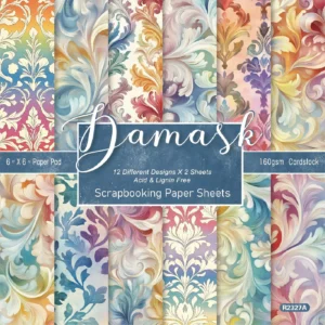 Sumflying Damask Ornamental 24PCS Scrapbook Paper & Cardstock