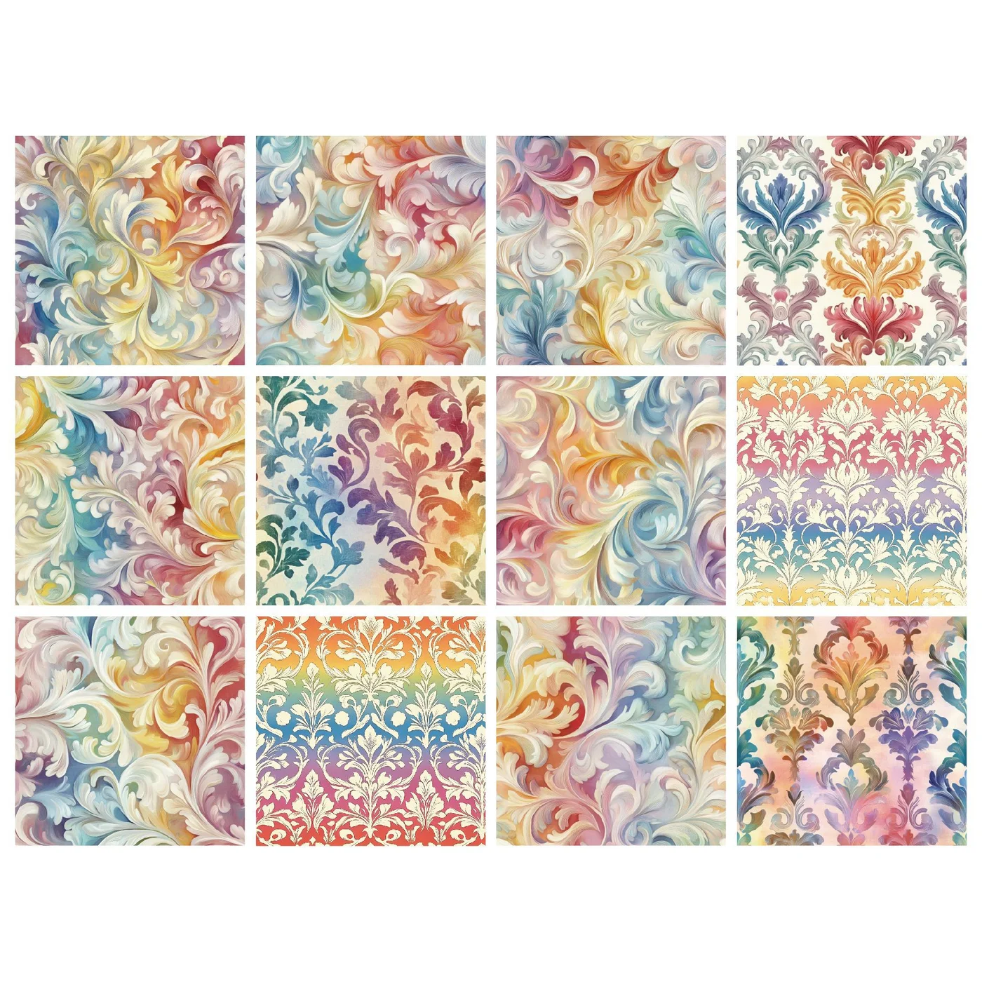 Sumflying Damask Ornamental 24PCS Scrapbook Paper & Cardstock Sumflying Damask Ornamental 24PCS Scrapbook Paper & Cardstock