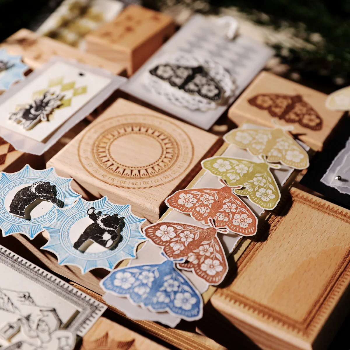 Sumflying Elf Forest Beech Wood Rubber Stamp Sumflying Elf Forest Beech Wood Rubber Stamp