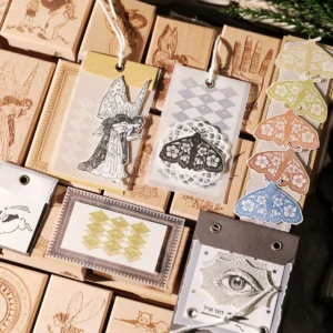 Sumflying Elf Forest Wood Rubber Stamp Sumflying Elf Forest Beech Wood Rubber Stamp