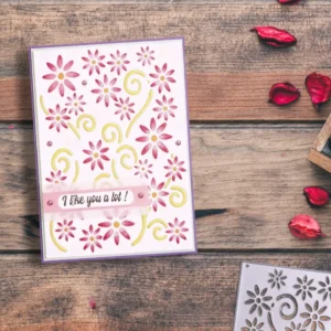 Sumflying Sumflying Flowers Curly Grass Background Cutting Dies - product photo 3 of 5