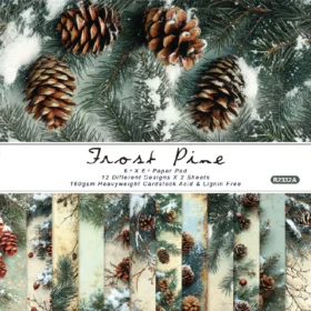 Sumflying Frost Pine 24PCS Scrapbook Paper & Cardstock
