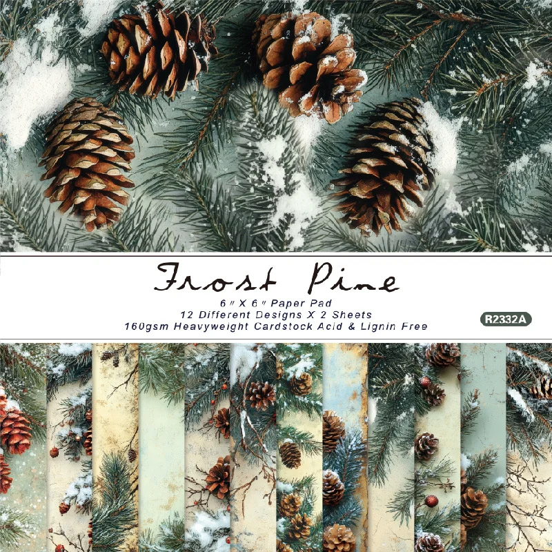 Sumflying Frost Pine 24PCS Scrapbook Paper & Cardstock Sumflying Frost Pine 24PCS Scrapbook Paper & Cardstock