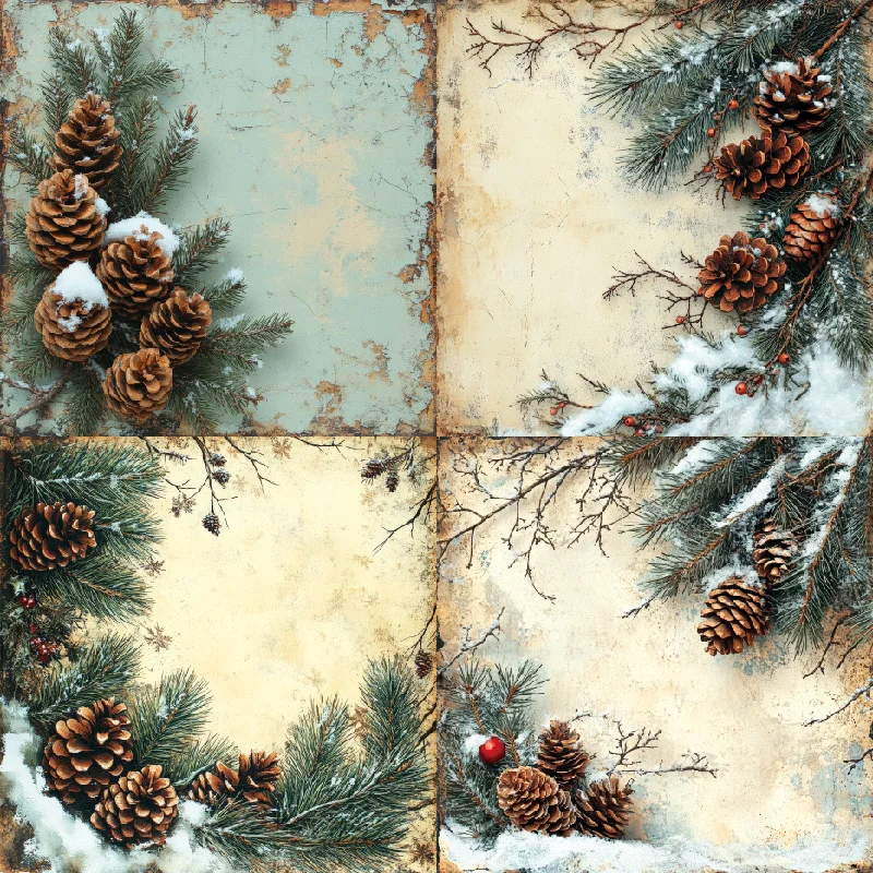 Sumflying Frost Pine 24PCS Scrapbook Paper & Cardstock Sumflying Frost Pine 24PCS Scrapbook Paper & Cardstock