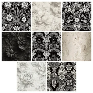 Sumflying Garden Black White Lace 24PCS Scrapbook Paper & Cardstock Sumflying Garden Black White Lace 24PCS Scrapbook Paper & Cardstock
