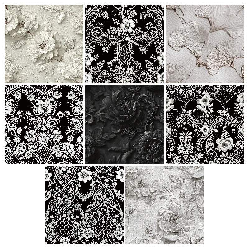 Sumflying Garden Black White Lace 24PCS Scrapbook Paper & Cardstock Sumflying Garden Black White Lace 24PCS Scrapbook Paper & Cardstock