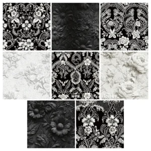 Sumflying Garden Black White Lace 24PCS Scrapbook Paper & Cardstock Sumflying Garden Black White Lace 24PCS Scrapbook Paper & Cardstock
