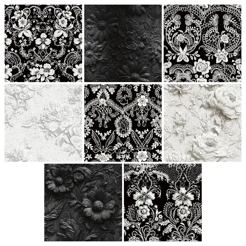 Sumflying Garden Black White Lace 24PCS Scrapbook Paper & Cardstock Sumflying Garden Black White Lace 24PCS Scrapbook Paper & Cardstock