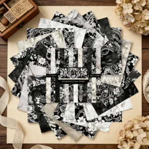 Sumflying Garden Black White Lace 24PCS Scrapbook Paper & Cardstock Sumflying Garden Black White Lace 24PCS Scrapbook Paper & Cardstock