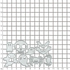 Sumflying Ghost Spider Bat Cutting Dies Scrapbooking Die-Cuts Side View - SUM-D103771-290