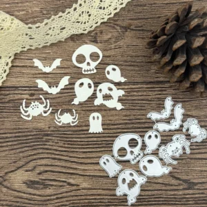 Sumflying Ghost Spider Bat Cutting Dies Scrapbooking Die-Cuts Back View - SUM-D103771-290