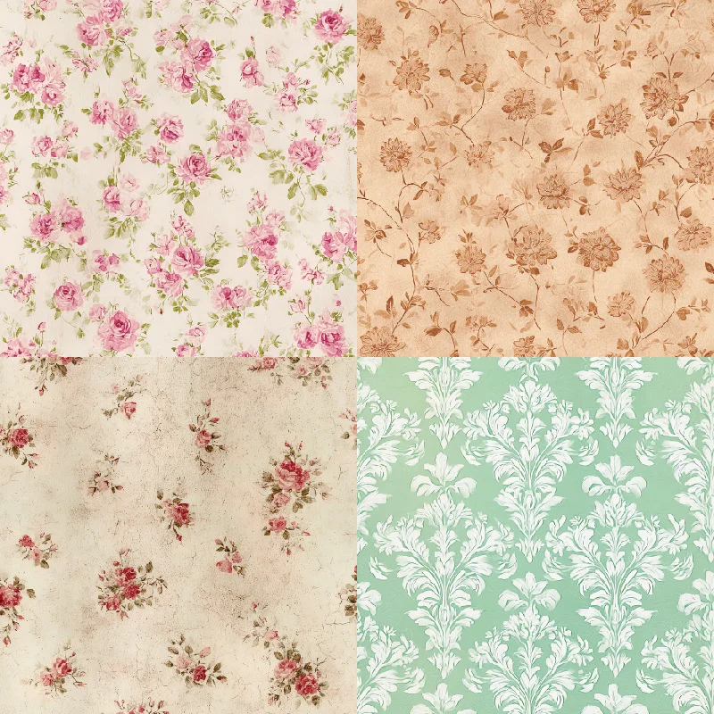 Sumflying Grace Pink Floral 24PCS Scrapbook Paper & Cardstock Sumflying Grace Pink Floral 24PCS Scrapbook Paper & Cardstock