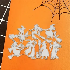 Sumflying Halloween Spooky Witch Cutting Die Cuts Detail View - SUM2508-LG24-6951