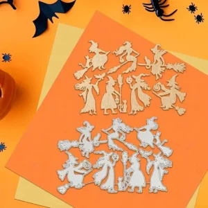 Sumflying Halloween Spooky Witch Cutting Die Cuts Side View - SUM2508-LG24-6951