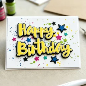 Sumflying Happy Birthday Letter Metal Cutting Dies