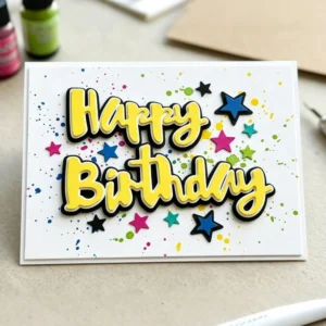 Happy Birthday Letter main product photo | word metal cutting dies