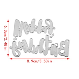 Happy Birthday Letter product photo 3 | word metal cutting dies