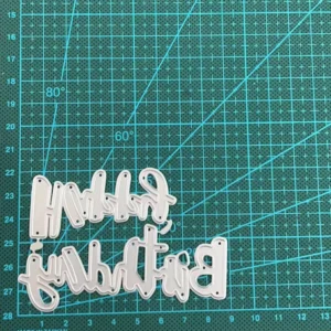 Happy Birthday Letter product packaging photo | word metal cutting dies