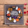 Sumflying Happy Halloween Wreath Cutting Dies Main View - SUM2509-HalloweenWreath