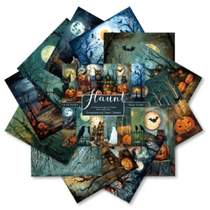 Sumflying Haunt 24PCS Scrapbook Paper & Cardstock