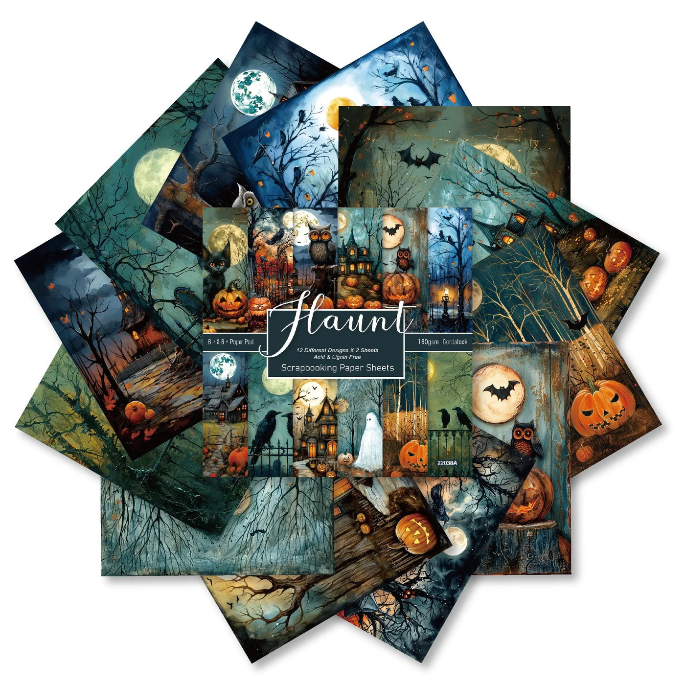 Sumflying Haunt 24PCS Scrapbook Paper & Cardstock Sumflying Haunt 24PCS Scrapbook Paper & Cardstock