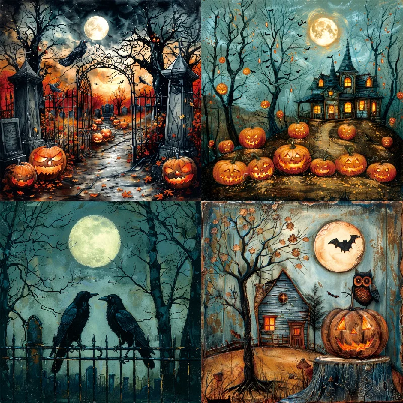 Sumflying Haunt 24PCS Scrapbook Paper & Cardstock Sumflying Haunt 24PCS Scrapbook Paper & Cardstock