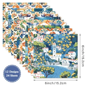 Sumflying Jolana 24PCS Scrapbook Paper & Cardstock Sumflying Jolana 24PCS Scrapbook Paper & Cardstock