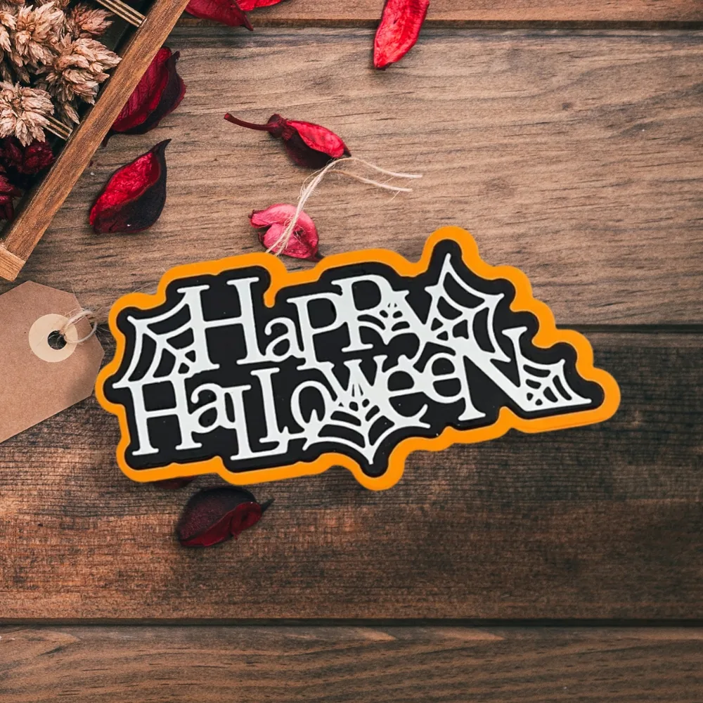 Sumflying Layered Halloween Word Cutting Dies Scrapbooking 6 Layered Halloween Word Cutting Dies product photo 6 | word metal cutting dies